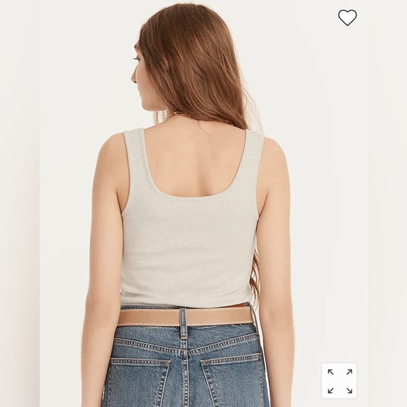 J.Crew perfect-fit shelf-bra tank top in whisper peach - Picture 4 of 5